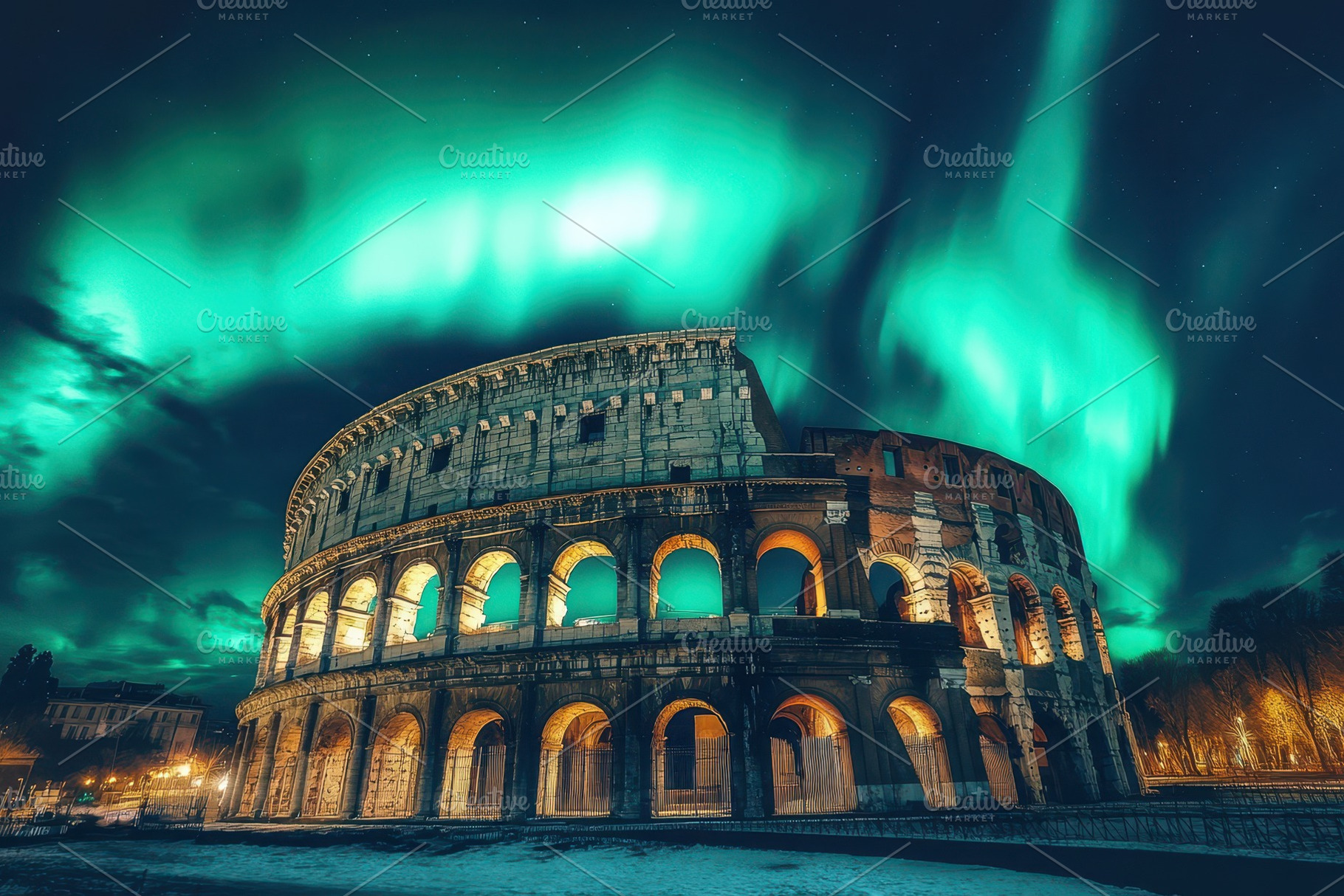 Ancient Roman amphitheater concept, a Photo by Pavel_design