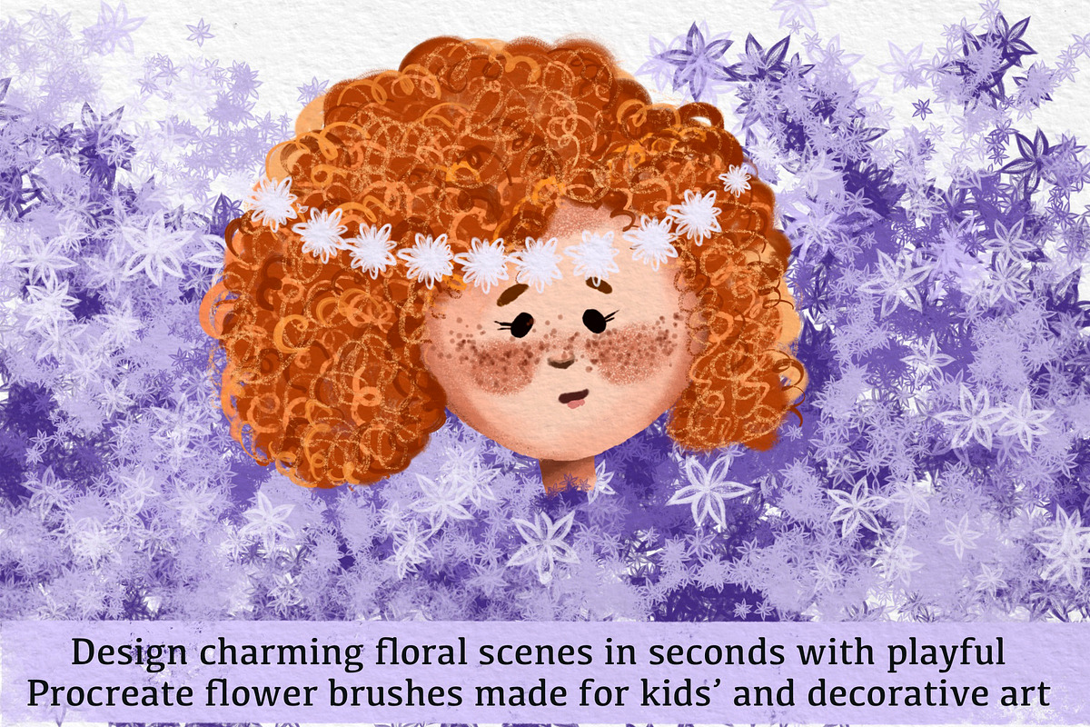 Floral Scene Builder Brushes, a Brush Add-On by HabitusDesigns (Photo 2 of 11)