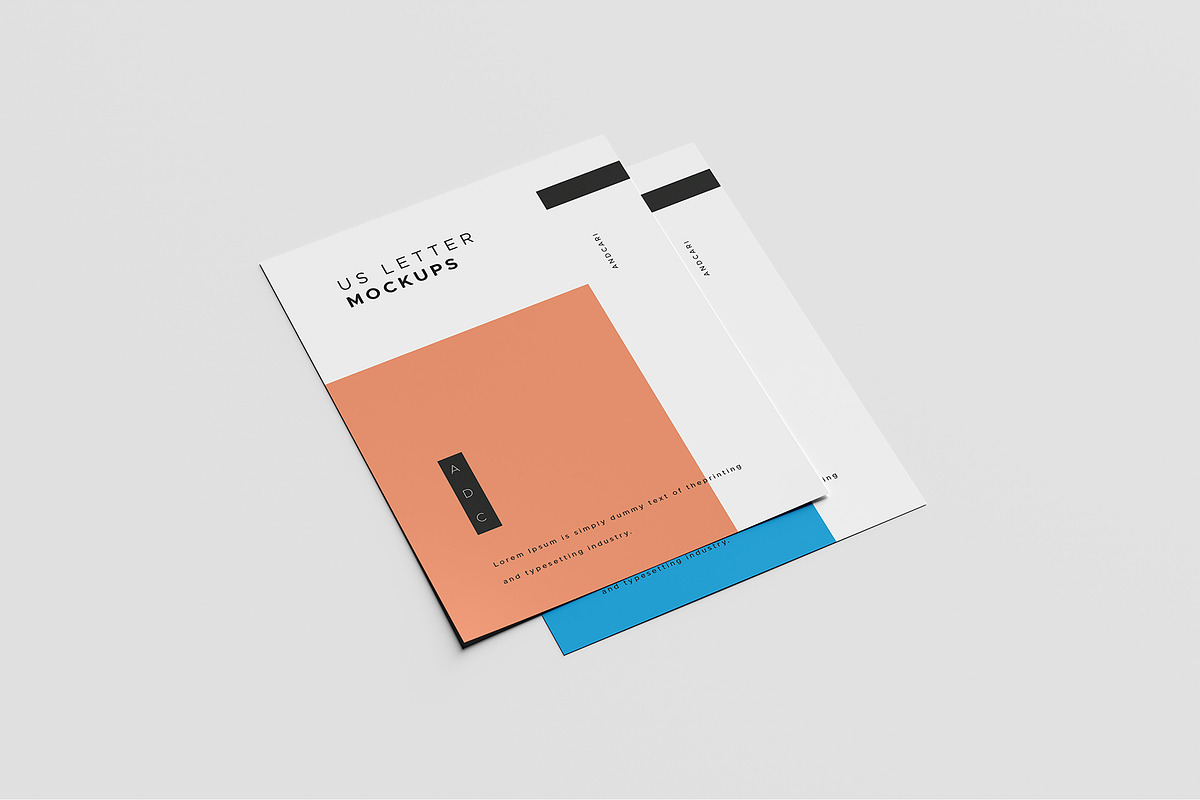 US Letter Flyer Mockup, a Print Template by AlkStudio (Photo 9 of 13)