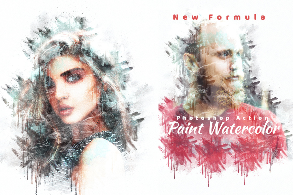 Paint Watercolor Photoshop Action, an Action Add-On by MRI STUDIO (Photo 1 of 8)