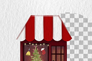 Christmas Houses Village Clipart, a Decorative Illustration by Oleksandra Illustrates (Thumbnail 6 of 14)