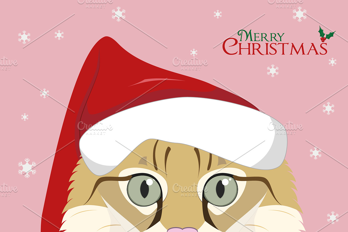Christmas 9x Cat Breeds, an Animal Illustration by asantosg (Photo 4 of 10)
