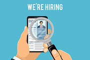 Job Vacancy Employment and Hiring, a Person Illustration by TAlex (Thumbnail 6 of 6)