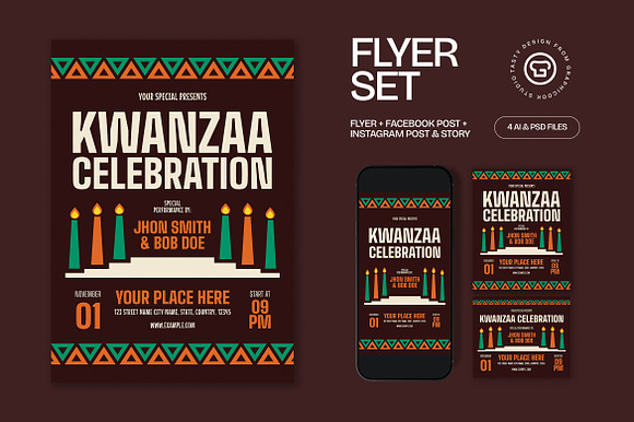 Kwanzaa Flyer preview 4