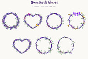 Watercolor Lavender Clipart Provence, a Decorative Illustration by Where summer is (Thumbnail 7 of 13)