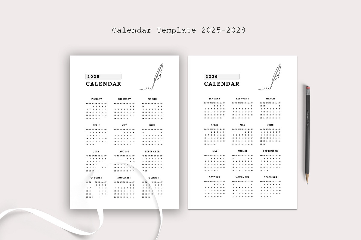 Calendar Template, a Stationery Template by Design Zone (Photo 1 of 3)