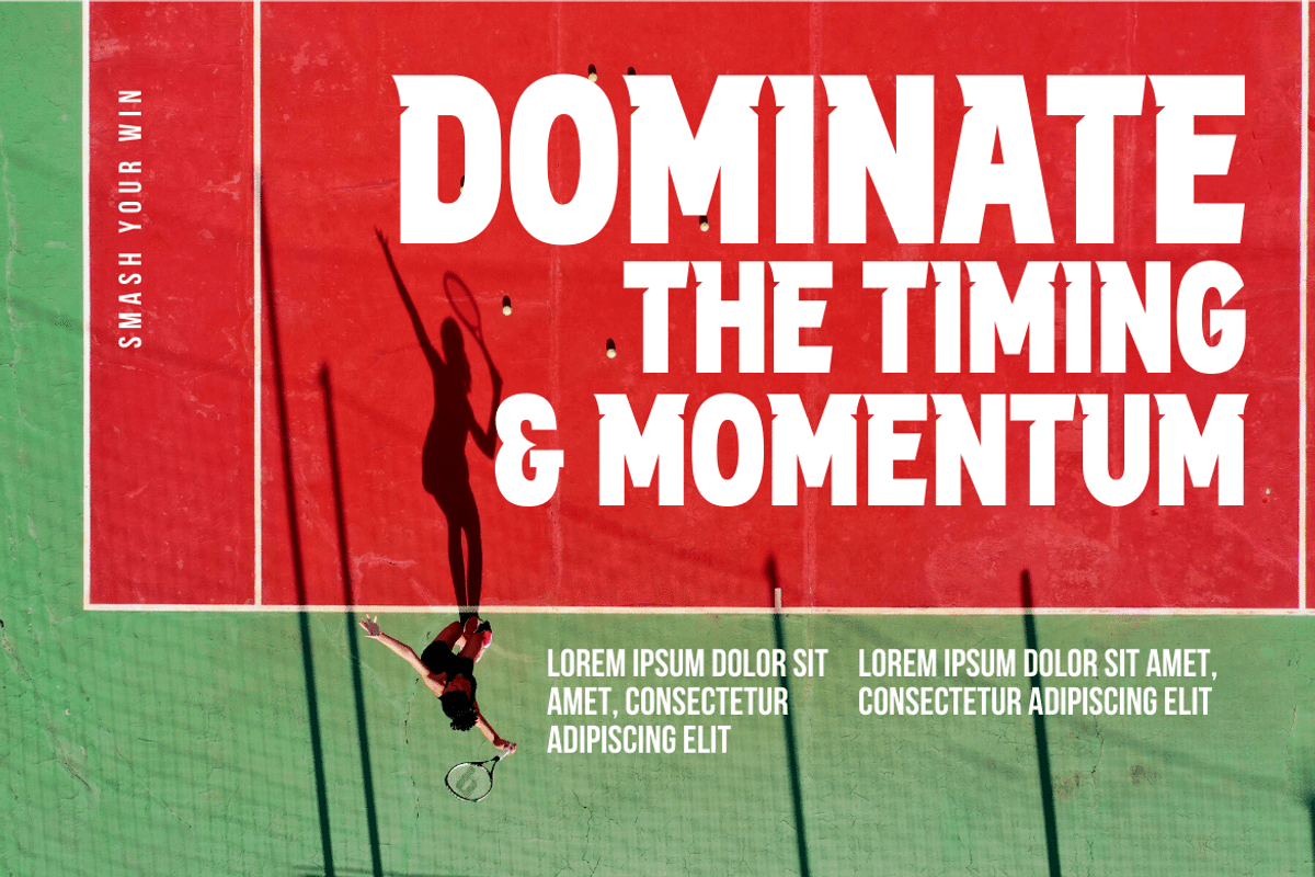 BAMEN | Athletic Font, a Font by twinstd (Photo 10 of 14)