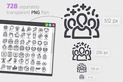 Holidays 728 Line Icons Bundle, an Outline Icon by Voysla's Shop (Thumbnail 5 of 8)