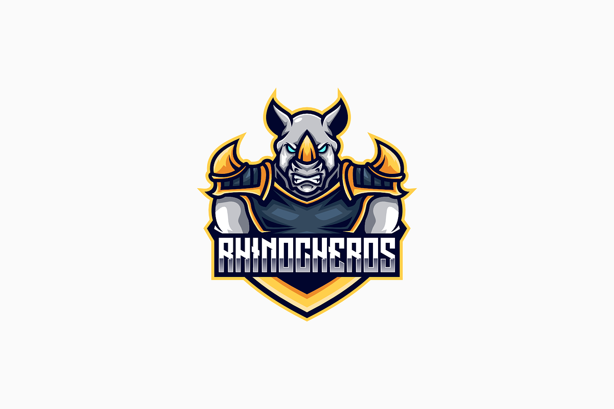 Rhino E- Sport and Sport Logo, a Branding & Logo Template by Artnivora.Std