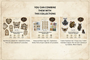 Witchcraft Clipart Paper Dolls, a Decorative Illustration by Print Haven Mochi Vintage (Thumbnail 6 of 6)
