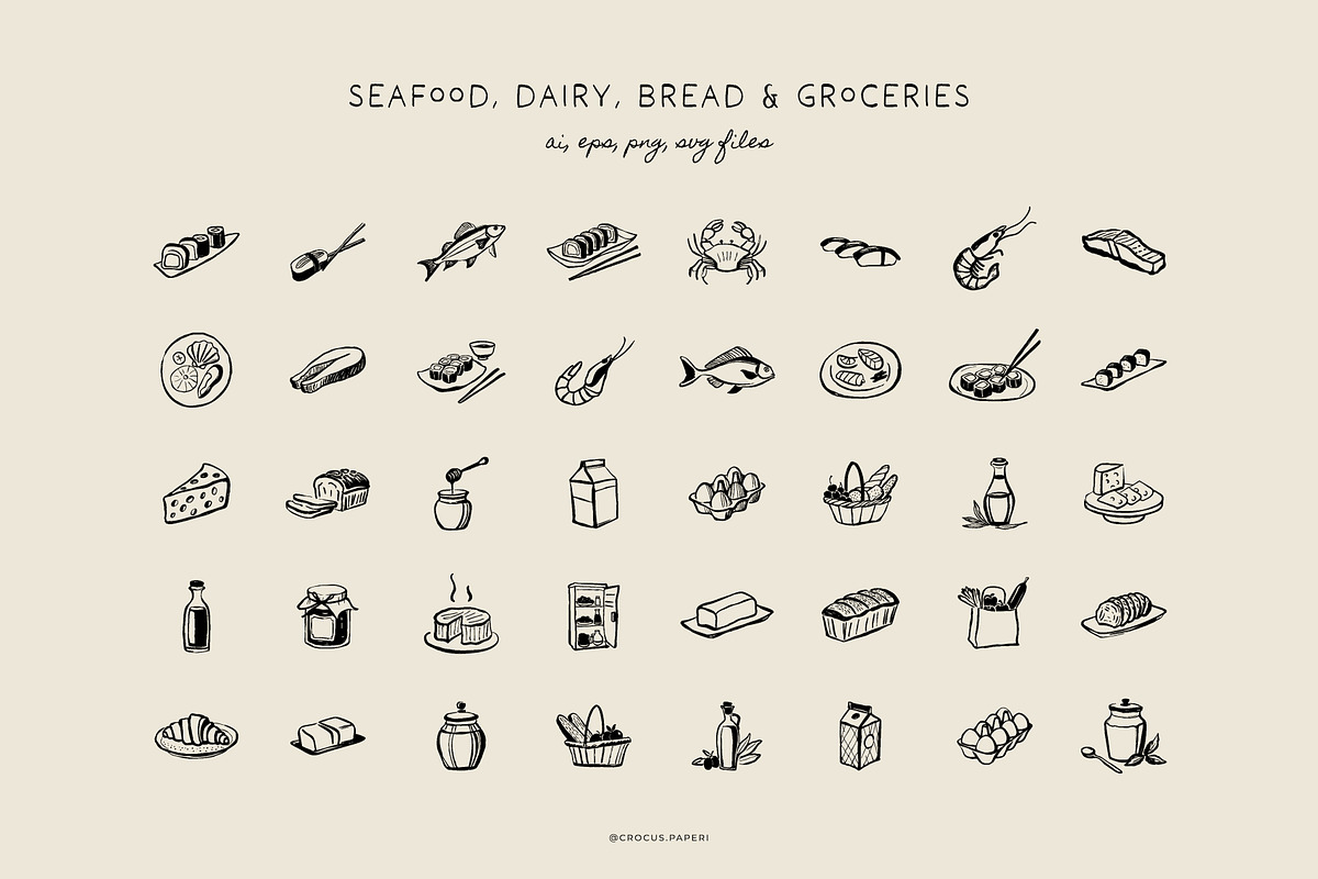 FOOD & COOKING illustrations, a Food Illustration by Crocus Paperi (Photo 3 of 6)