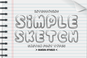 Simple Sketch - Hand Drawn Font