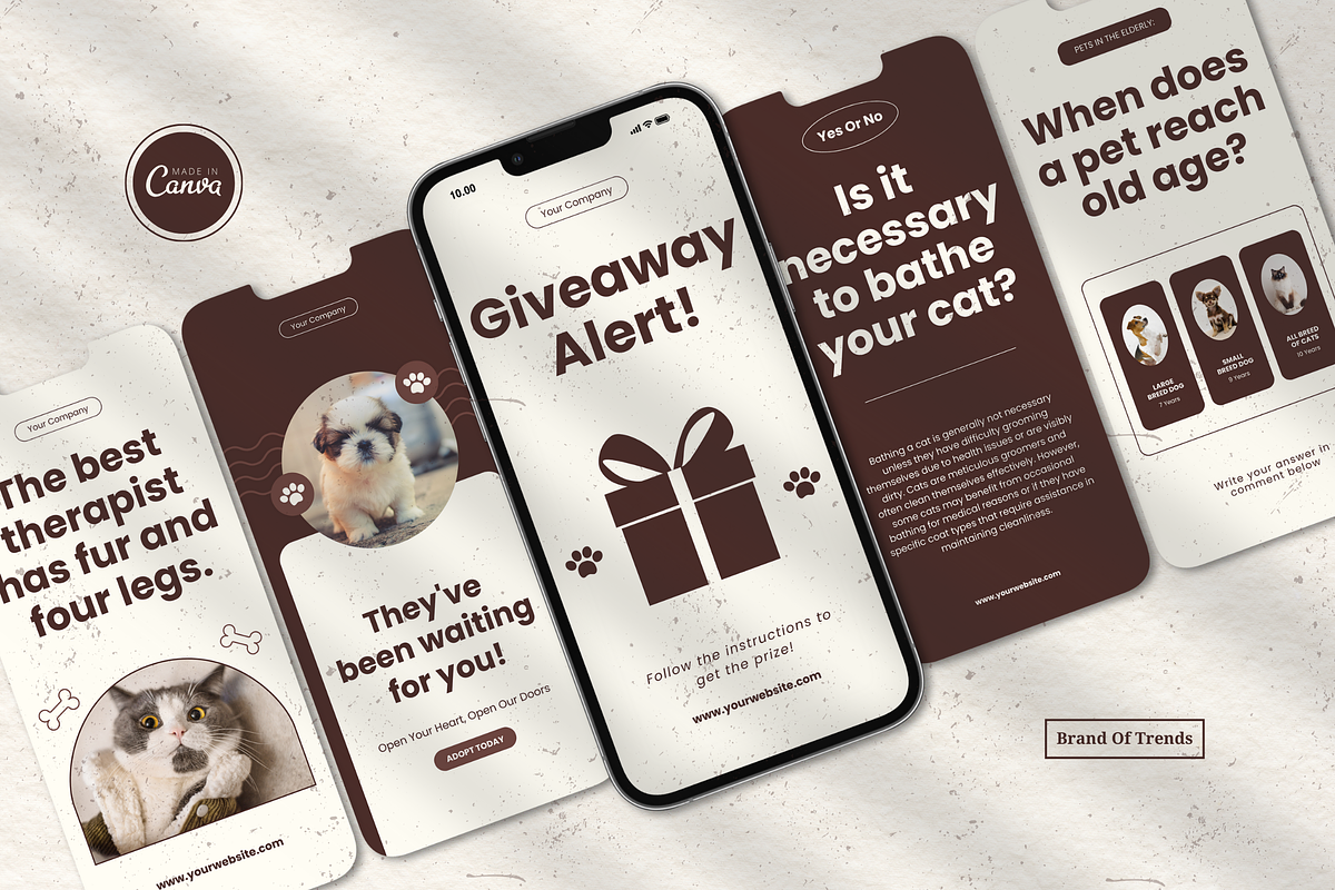 120 Pet Instagram Templates Canva, a Social Media Template by Branding Victory STD (Photo 2 of 10)