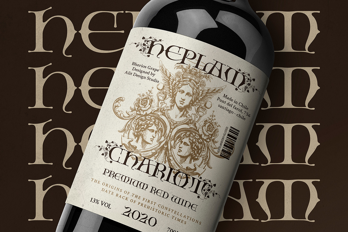 Bherios Grape Typeface, a Serif Font by alit design (Photo 2 of 18)