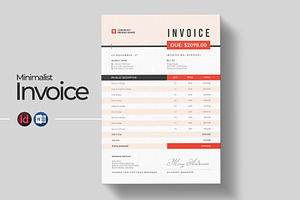 Modern Invoice Template | Word, a Stationery Template by HiveArts