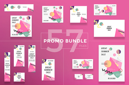 Promo Bundle | Summer Shop, a Poster Template by Amber Graphics