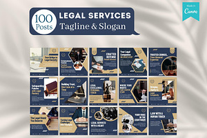 500 Legal Services Canva Templates