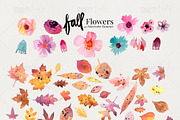Fall Flower Watercolors, an Illustration by iHeartStudio (Thumbnail 3 of 3)