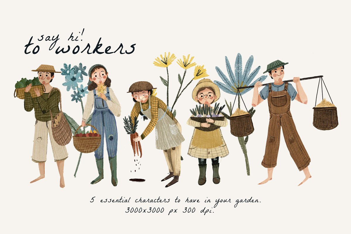 Garden and Farm Clip art, an Illustration by Cocoa studio by Eliza M (Photo 2 of 7)