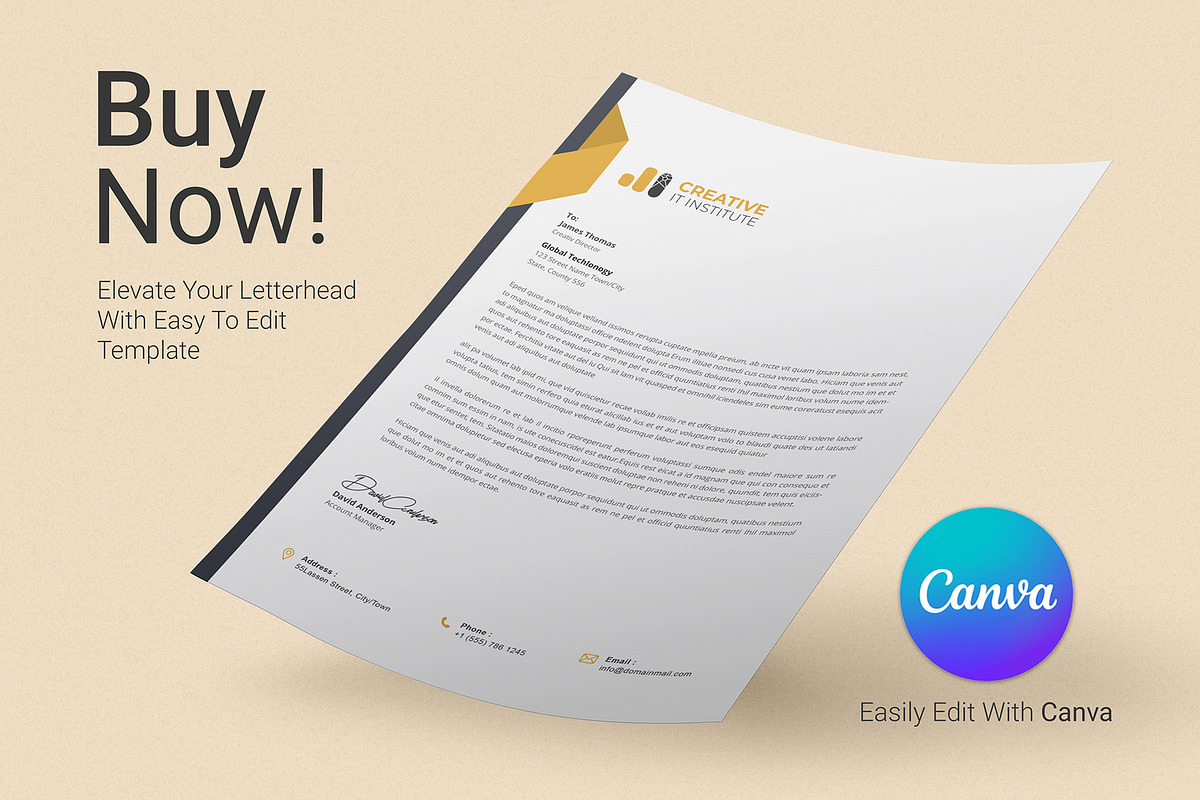 Letterhead, a Stationery Template by DesignDevisers (Photo 7 of 10)