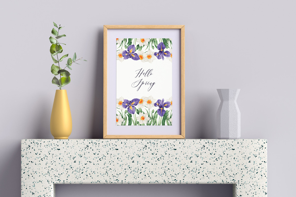 Watercolor Flowers Set Purple Garden, a Decorative Illustration by ViktoriyaD (Photo 10 of 14)