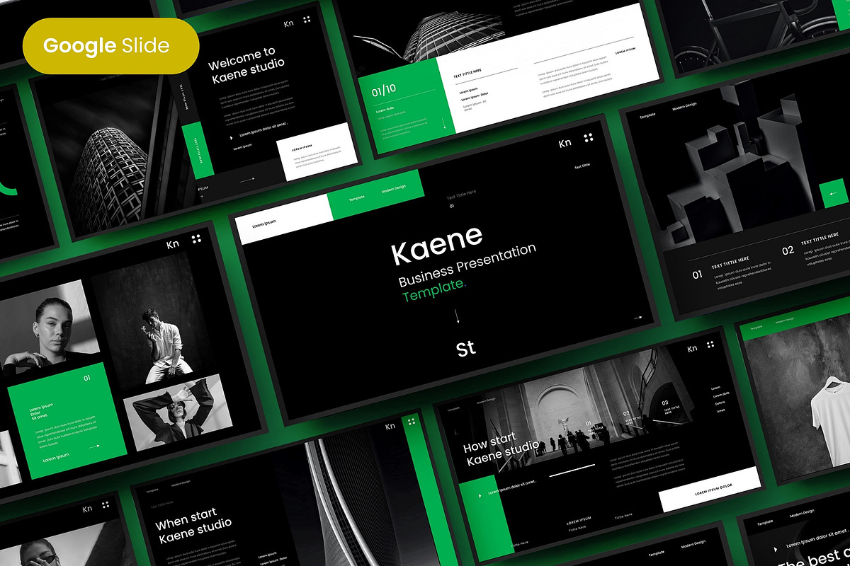 Kaene - Business Google Slide, a Presentation Template by Dens Creative Studio (Photo 1 of 6)
