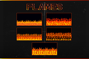 Flames seamless patterns pack, a Pattern Graphic by Gudiny (Thumbnail 5 of 11)