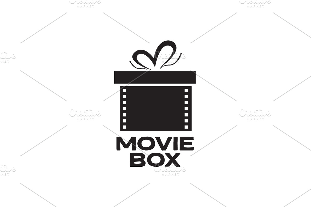 movie film box gift logo design, a Branding & Logo Template by devastd