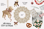 Whimsy Christmas Collage Pack, an Object Graphic by divanovskaya_nv (Thumbnail 1 of 20)
