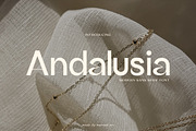 Andalusia Modern Sans Serif, a Sans Serif Font by Muntab_Art (Thumbnail 1 of 10)