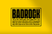 Badrock | Condensed Display Font, a Sans Serif Font by Ariya Works (Thumbnail 7 of 9)