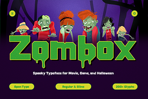 Zombox – Spooky Typeface, a Sans Serif Font by Brand_Hero