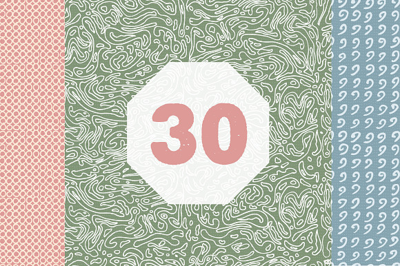 Hand drawn patterns #1 preview 6