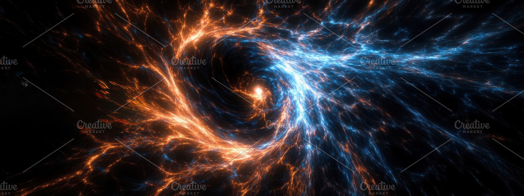 Cosmic Vortex Vibrant Galactic Swirl, an Abstract Photo by Virgo Studio