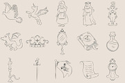 European Whimsical Medieval Bundle, an Object Illustration by Invisual Studio (Thumbnail 9 of 11)