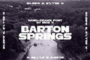 Barton Springs Hand Drawn Font, a Font by nickqtx (Thumbnail 4 of 4)