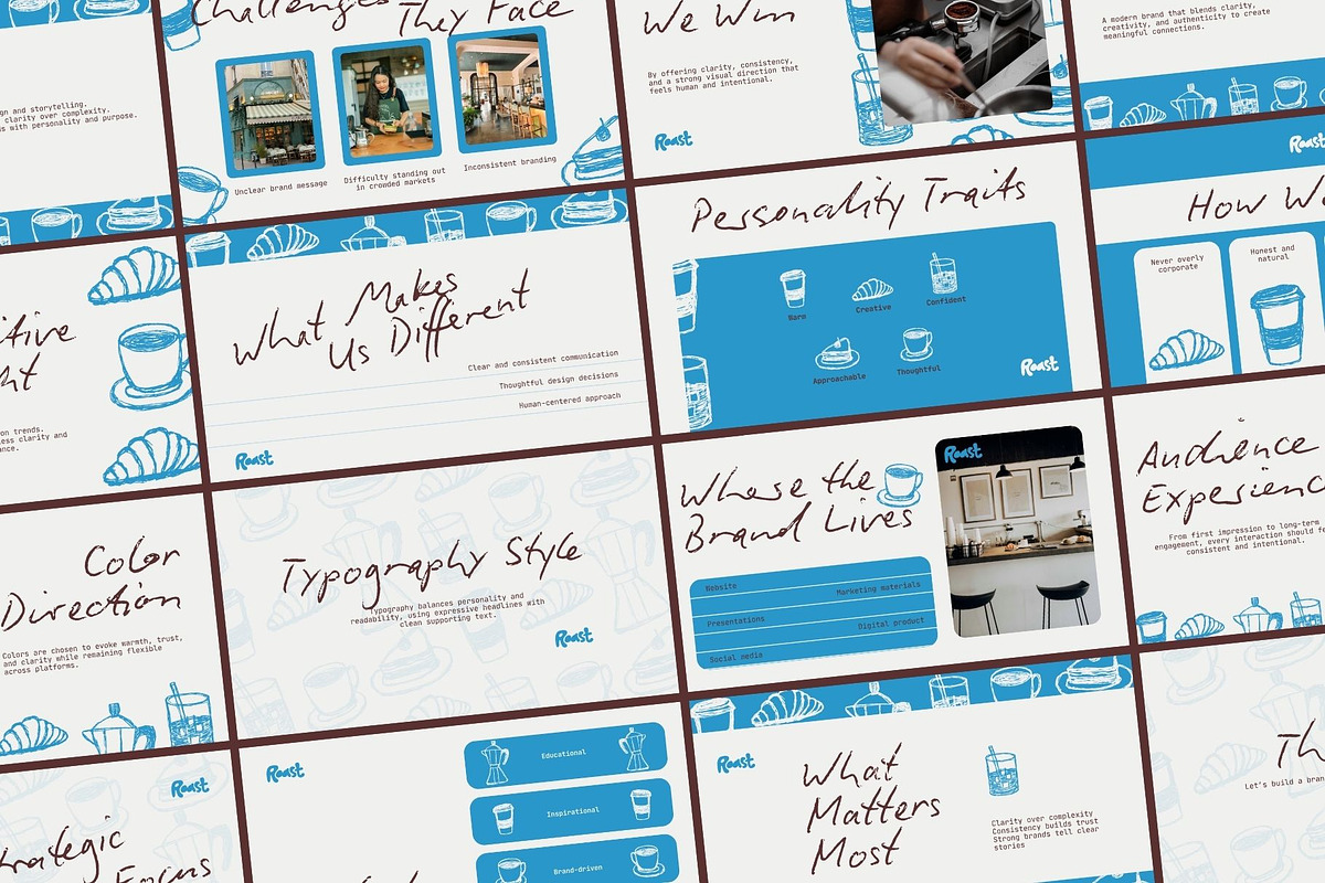 Café Brand Strategy Presentation, a Presentation Template by ShowUp! Studio (Photo 4 of 7)