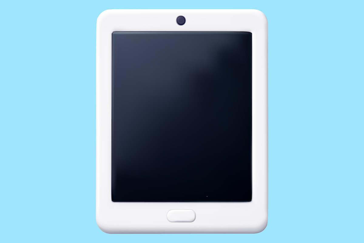3D White touchscreen tablet PC, an Object Illustration by Abscent (Photo 2 of 3)