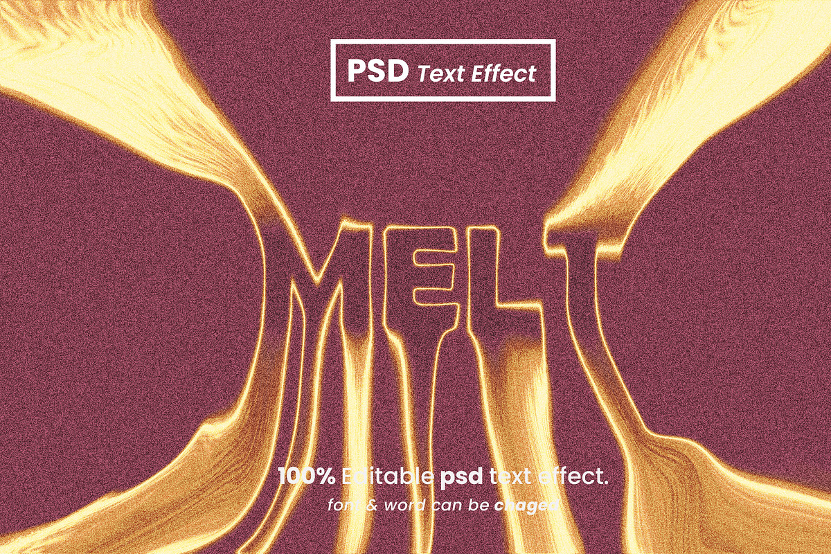 Melting melted text effects pack, a Brushes & More by Zamans (Photo 13 of 20)