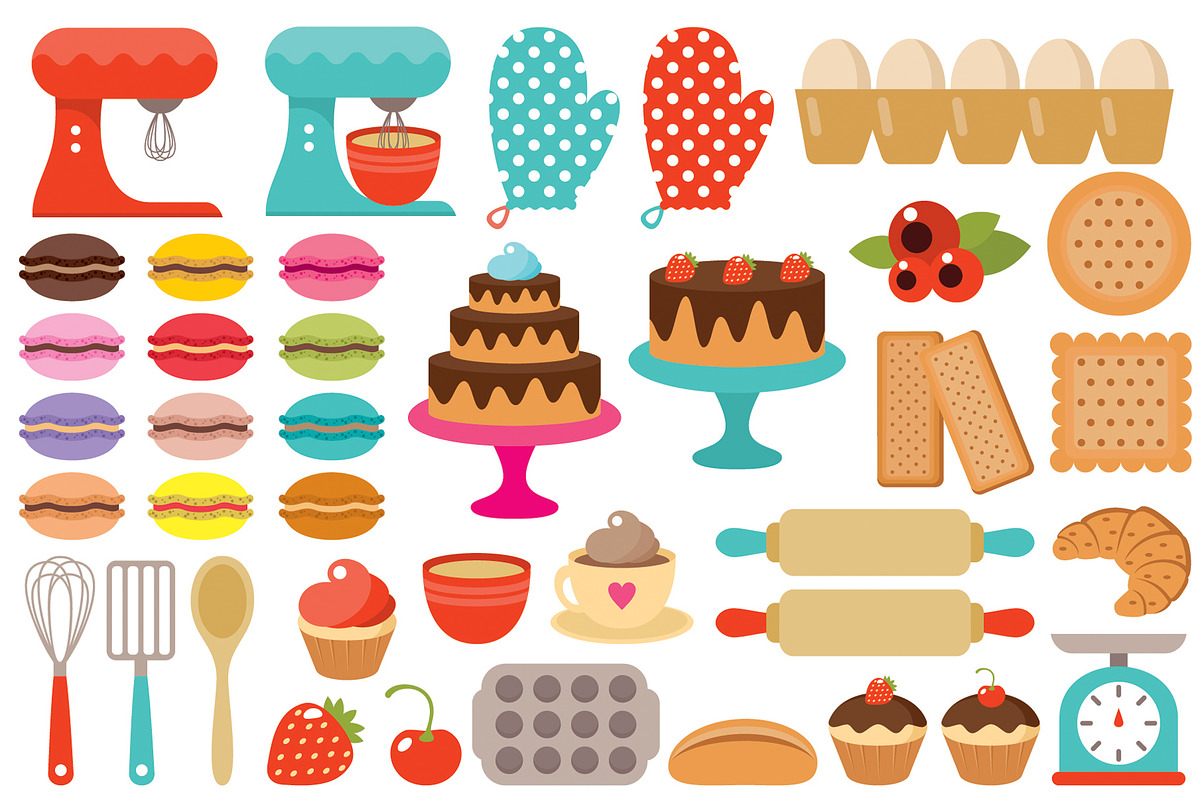Baking clipart. Kitchen devices, a Food Illustration by Gurza SHOP (Photo 2 of 2)