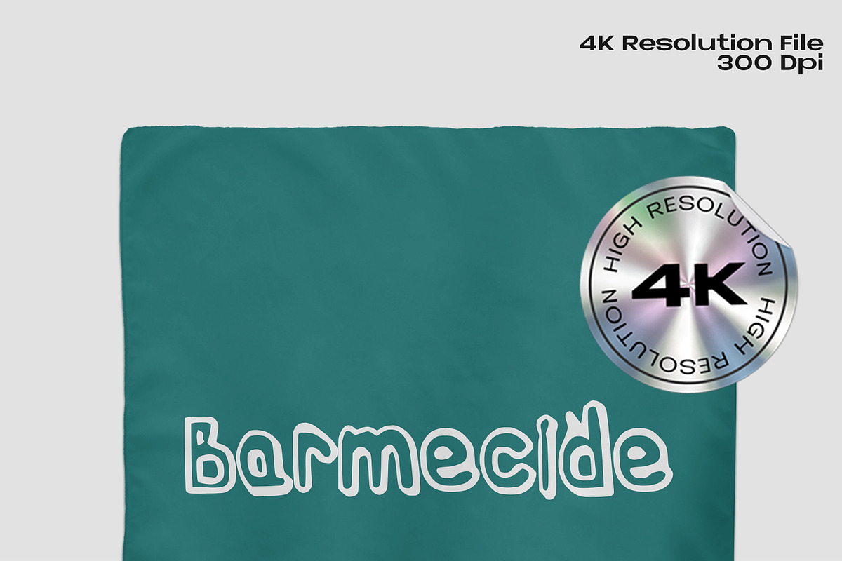 Bandana mockup, an Apparel Mockup by Barmecide Mockup Studio (Photo 2 of 3)