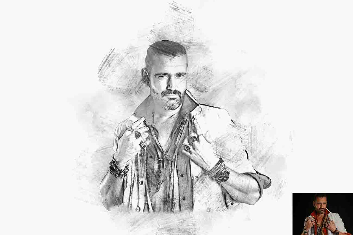 Faster Sketch Effect Ps Action, an Action Add-On by Studio Retouch (Photo 24 of 34)