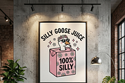 Silly Goose Juice Box PNG Asset, a Shirt Mockup by Vector Stall (Thumbnail 13 of 15)
