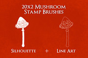 Procreate Wild Mushroom Stamps, a Brush Add-On by BrushBoy (Thumbnail 2 of 7)
