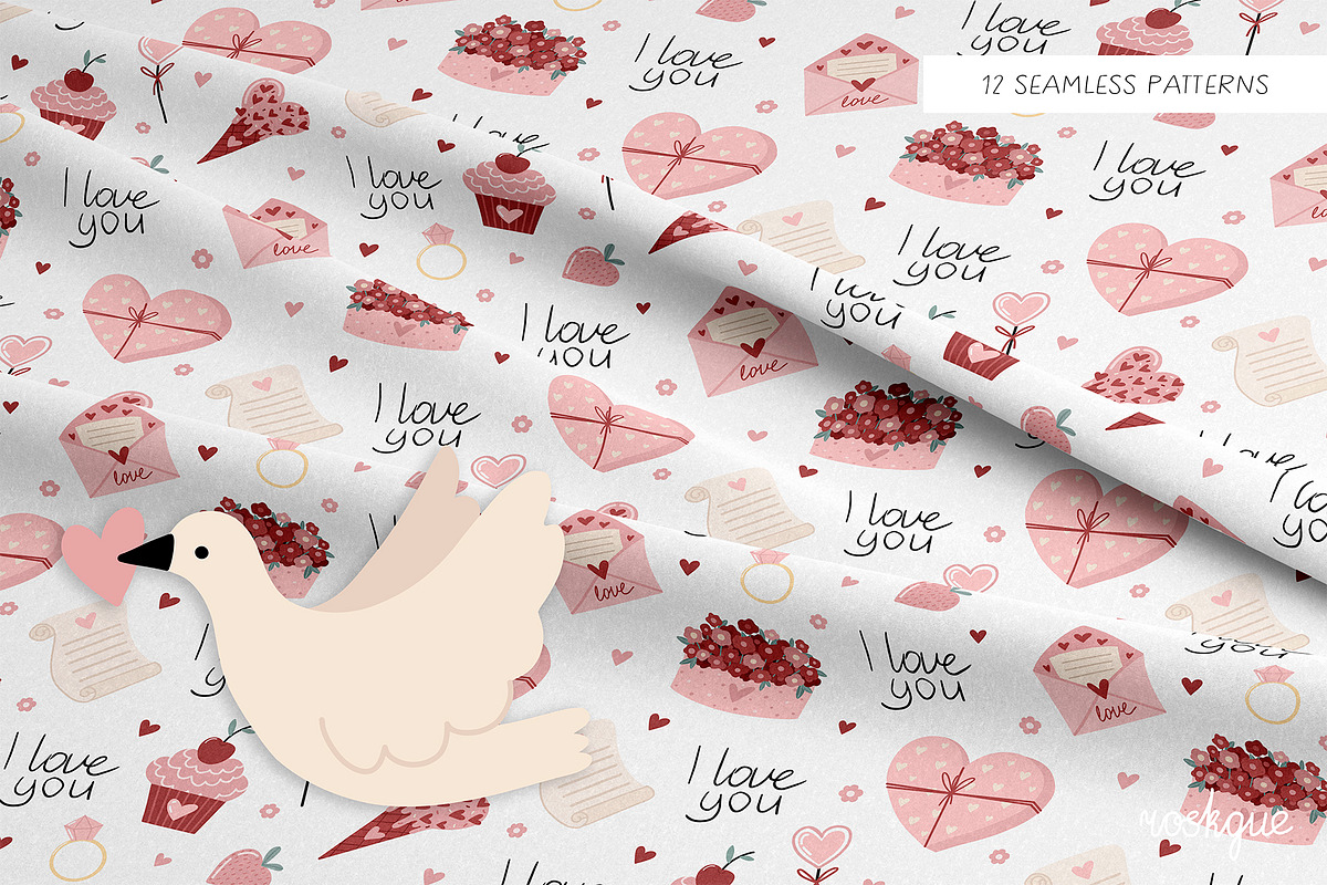 Happy Valentine's Day Collection, a Seasonal Illustration by roskque (Photo 5 of 7)