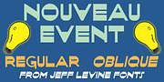 Nouveau Event JNL, a Sans Serif Font by Jeff Levine Fonts (Thumbnail 1 of 5)