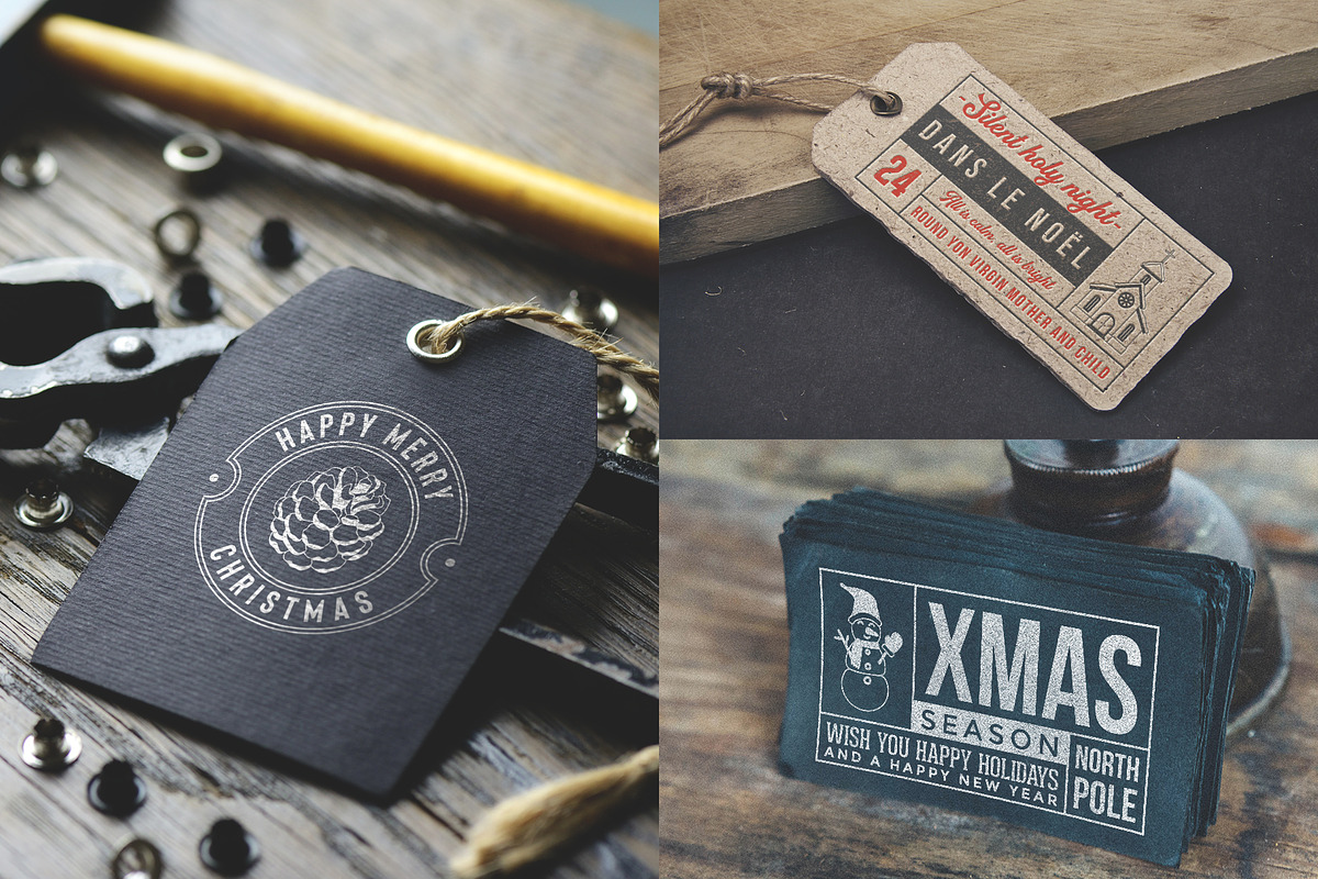 50 Retro Modern Christmas Logos, a Branding & Logo Template by Graphicdome (Photo 5 of 11)