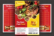 Restaurant Menu, a Flyer Template by AfzaalGraphics (Thumbnail 1 of 4)
