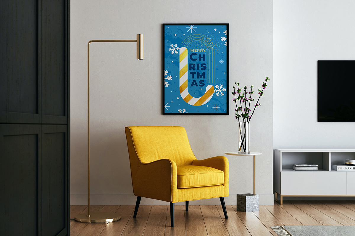 Elegant Blue and Gold Holiday Set, a Seasonal Illustration by Creative Graphics (Photo 6 of 9)