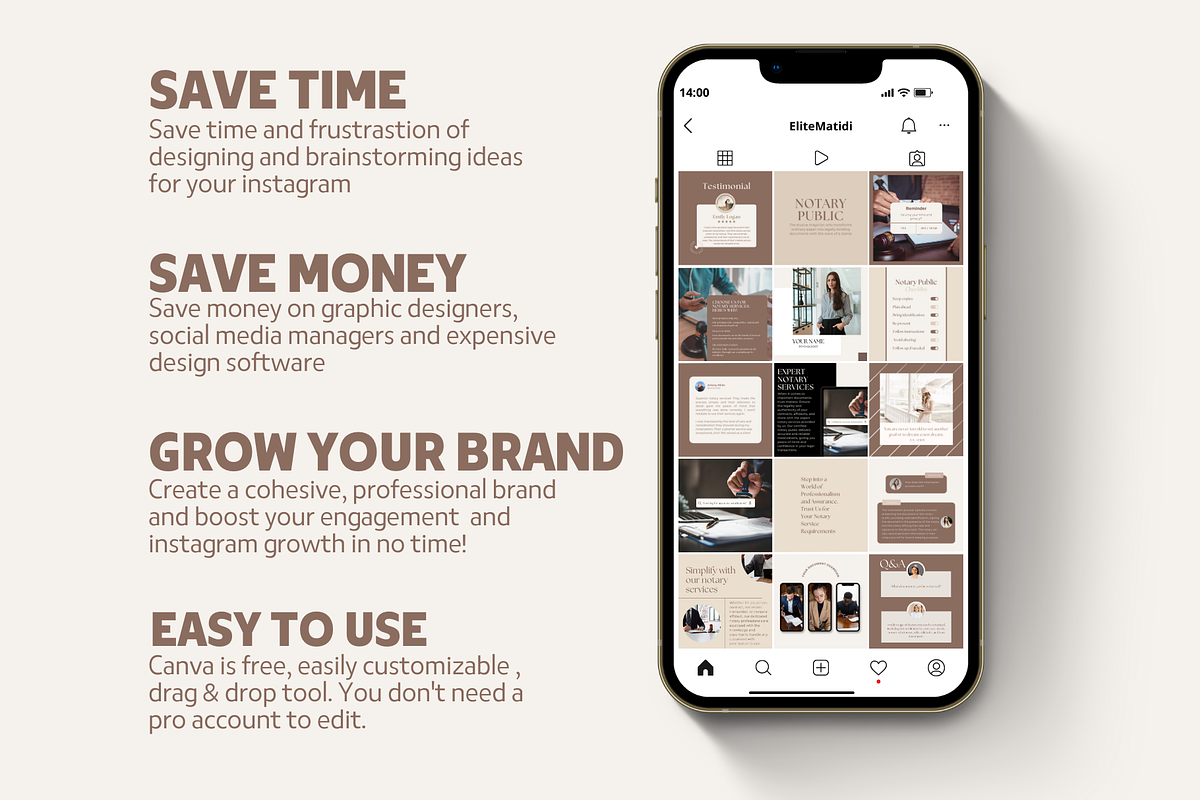 Notary Public Instagram Templates, a Social Media Template by EliteMatidi (Photo 2 of 8)